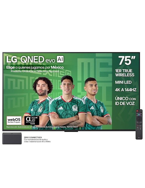 LG Pantalla Smart TV LG QNED de 75 pulgadas 4K 75QNED9MASA con WebOS con evo AI True Wireless