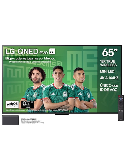 LG Pantalla Smart TV LG QNED de 65 pulgadas 4K 65QNED9MASA con evo AI True Wireless