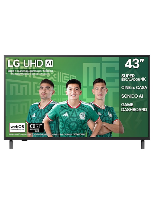 LG Pantalla Smart TV LG Crystal UHD de 43 pulgadas 4K 43UA7500PSA con AI WebOs
