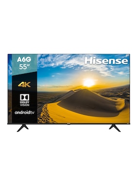 Pantalla Hisense LED Smart TV de 55 pulgadas 4K/Ultra HD Modelo 55A6G