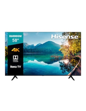Pantalla Hisense Smart TV de 58 Pulgadas 4K/Ultra HD 58R6000GM