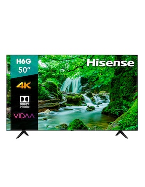 Pantalla Hisense LED Smart TV de 50 pulgadas 4K/Ultra HD Modelo 50H6G