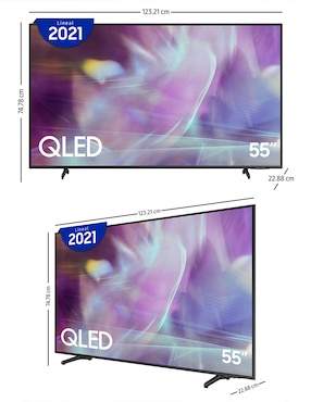 Pantalla Smart TV Samsung QLED de 55 pulgadas 4K/UHD Pantalla Samsung QLED Smart TV de 55 Pulgadas 4K QN55Q60AAFXZX