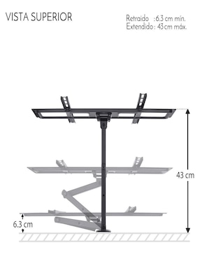 Soporte Steren para pantalla articulado 70 pulgadas