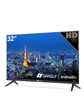 Pantalla Smart TV Sansui LED de 32 pulgadas HD SMX32V1HA con Android TV