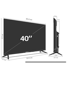 Pantalla Smart TV Sansui LED de 40 pulgadas Full HD SMX40V1FA con Android TV