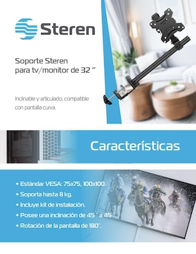 Soporte Steren para pantalla articulado
