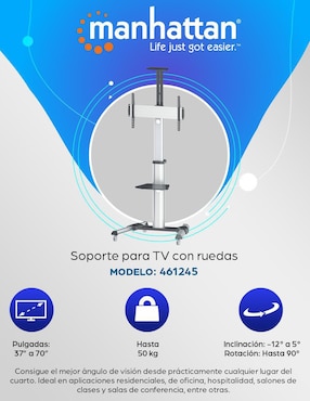 Soporte Manhattan para pantalla portátil 37 - 70 pulgadas