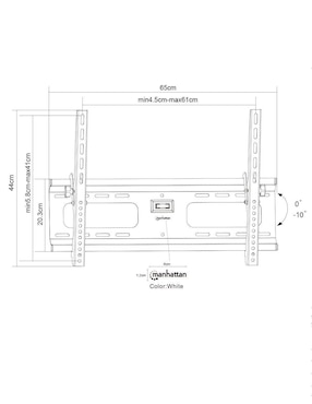 Soporte Manhattan para pantalla fijo