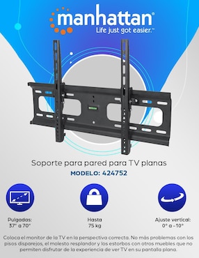 Soporte Manhattan para pantalla fijo
