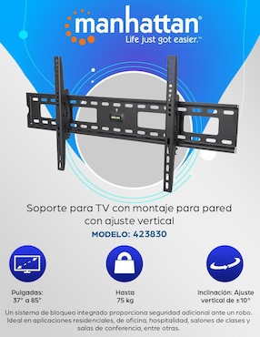 Soporte Manhattan para pantalla fijo