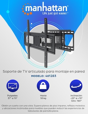 Soporte Manhattan para pantalla articulado
