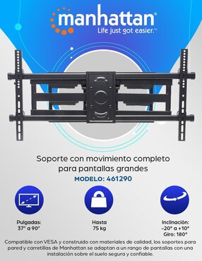 Soporte Manhattan para pantalla articulado