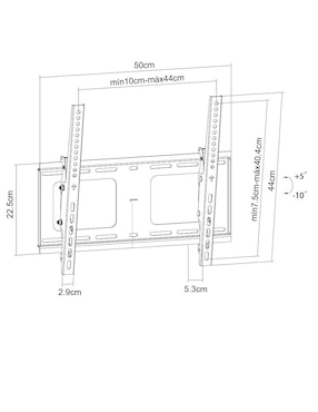 Soporte Manhattan para pantalla inclinable