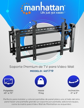 Soporte Manhattan para pantalla articulado