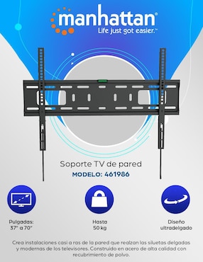 Soporte Manhattan para pantalla fijo 70 pulgadas
