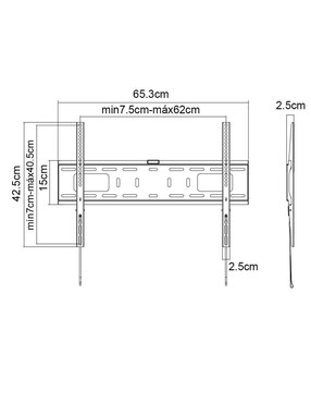 Soporte Manhattan para pantalla fijo 70 pulgadas