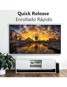Pantalla Manual para Proyector Audiotek MKZ-PANTA100MBLA