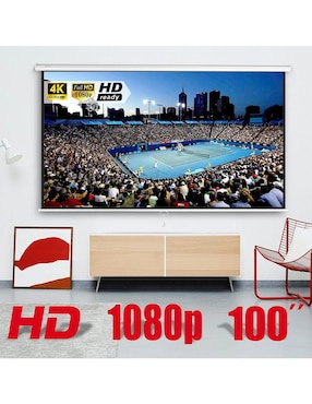 Pantalla Manual para Proyector Audiotek MKZ-PANTA100MBLA