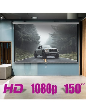 Pantalla Manual para Proyector Audiotek MKZ-PANTA150MBLA