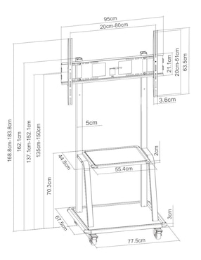 Soporte Manhattan para pantalla portátil
