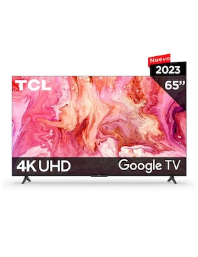 Pantalla TCL UHD smart TV de 65 pulgadas 4K/Ultra HD 65S454 con Google TV