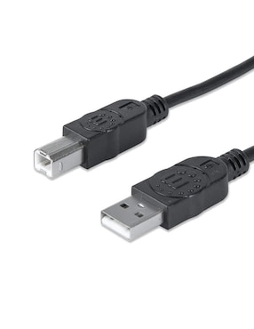 Cable USB B Manhattan a tipo USB A de 5 m