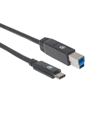 Cable USB C Manhattan A USB B De 2 M