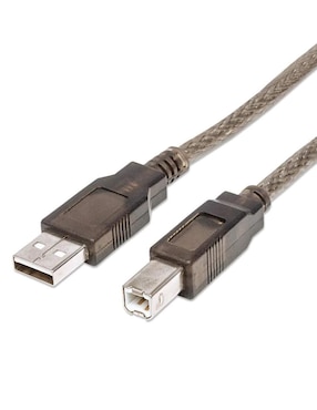 Cable USB B Manhattan a tipo USB A de 11 m