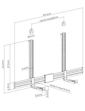Soporte Manhattan para pantalla fijo