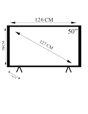 Pantalla Smart TV Hisense LCD de 50 pulgadas 4K/UHD 50A65HV