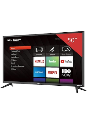Pantalla Smart TV Jvc LED de 50 pulgadas 4K/UHD SI50UR con Roku TV