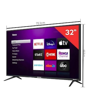Pantalla Smart TV Daewoo LED de 32 pulgadas HD DAW32R con Roku TV