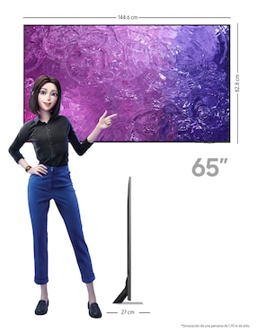 Pantalla Smart TV Samsung QLED de 65 pulgadas 4K QN65QN90CAFXZX