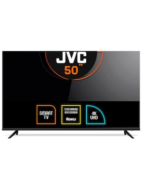 Pantalla Smart TV Jvc LCD de 50 pulgadas 4K SI50URF con Roku TV