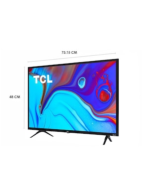 Pantalla Smart TV Tcl LED de 32 pulgadas HD 32S331 con Roku TV