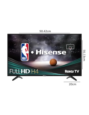 Pantalla Smart TV Hisense LED de 40 pulgadas Full HD 40H4030F3 con Roku TV
