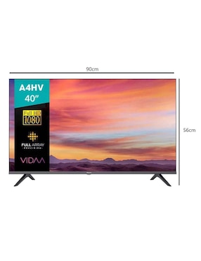 Pantalla Smart TV Hisense LED de 40 pulgadas Full HD 40A4HV
