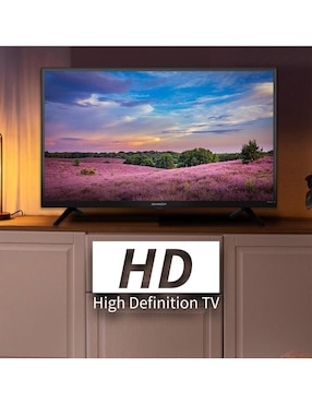 Pantalla Smart TV Sharp LED de 32 pulgadas HD 2T-C32CF2UR con Roku TV