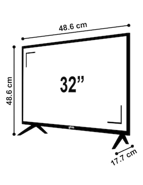 Pantalla Smart TV Ghia LED de 32 pulgadas Full HD G32ATV22 con Android TV
