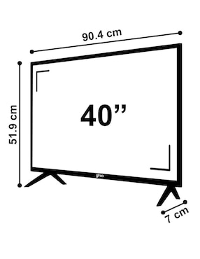 Pantalla Smart TV Ghia LED de 40 pulgadas Full HD G40ATV22 con Android TV