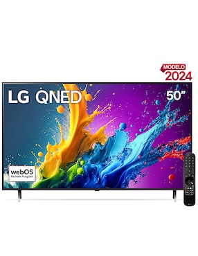 Pantalla Smart TV LG QNED De 50 Pulgadas 4K UHD 50QNED80TSA