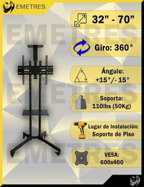 Soporte Emetres para pantalla portátil