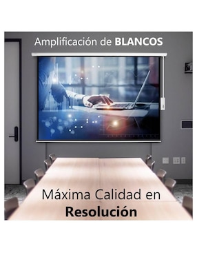 Pantalla proyector eléctrica Audiotek mkz-panta150ebla