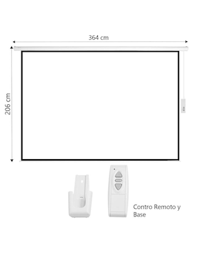 Pantalla proyector eléctrica Audiotek mkz-panta150ebla