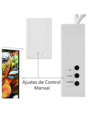 Pantalla proyector eléctrica Audiotek mkz-panta150ebla