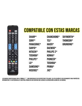 Control remoto universal para Smart TV Control Expert CE-U26