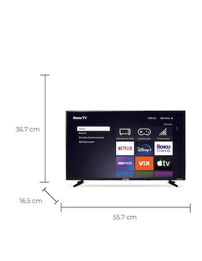 Pantalla Atvio LED de 24 pulgadas HD ATV-24HDR con Roku TV