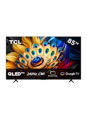 Pantalla Smart TV TCL QLED De 85 PulGadas 4K UHD 85Q651G Con Google TV