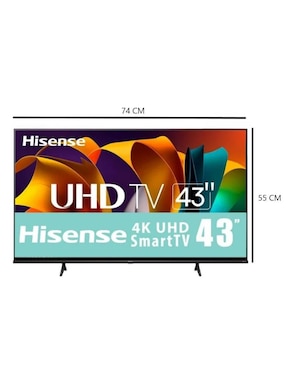 Pantalla Smart TV Hisense LED de 43 pulgadas HD 43A6NV